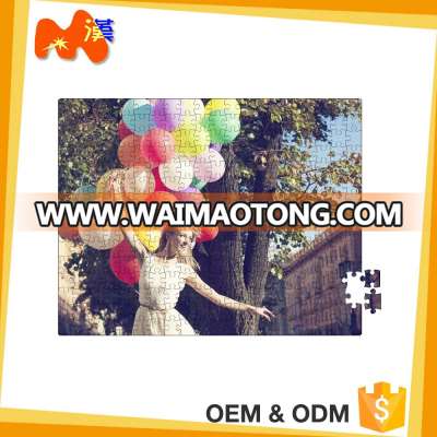 Sublimation Plastic magnetic mosaic P29-1 OEM Custom Printing pearl white puzzle toy magnetic Blank