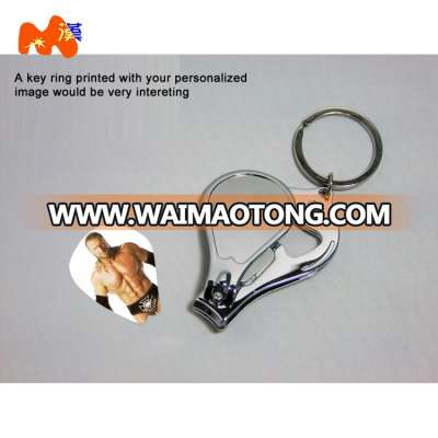 Sublimation nailnippers metal keychain A00-2 Sublimation keyring DIY gift