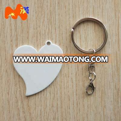 Wholesale Custom Metal Heart Shape Printing Sublimation Keyring M202