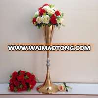 height 70 cm gold wedding table centerpieces metal vase decoration event party supplies