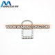 irregular frame square shape sublimation sublimation blank metal keychain